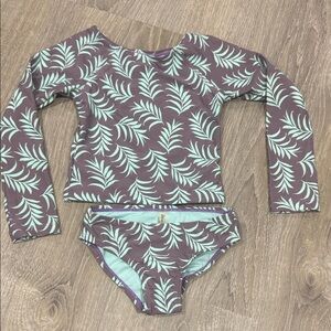 Girls’ Raisins Rash guard swim set